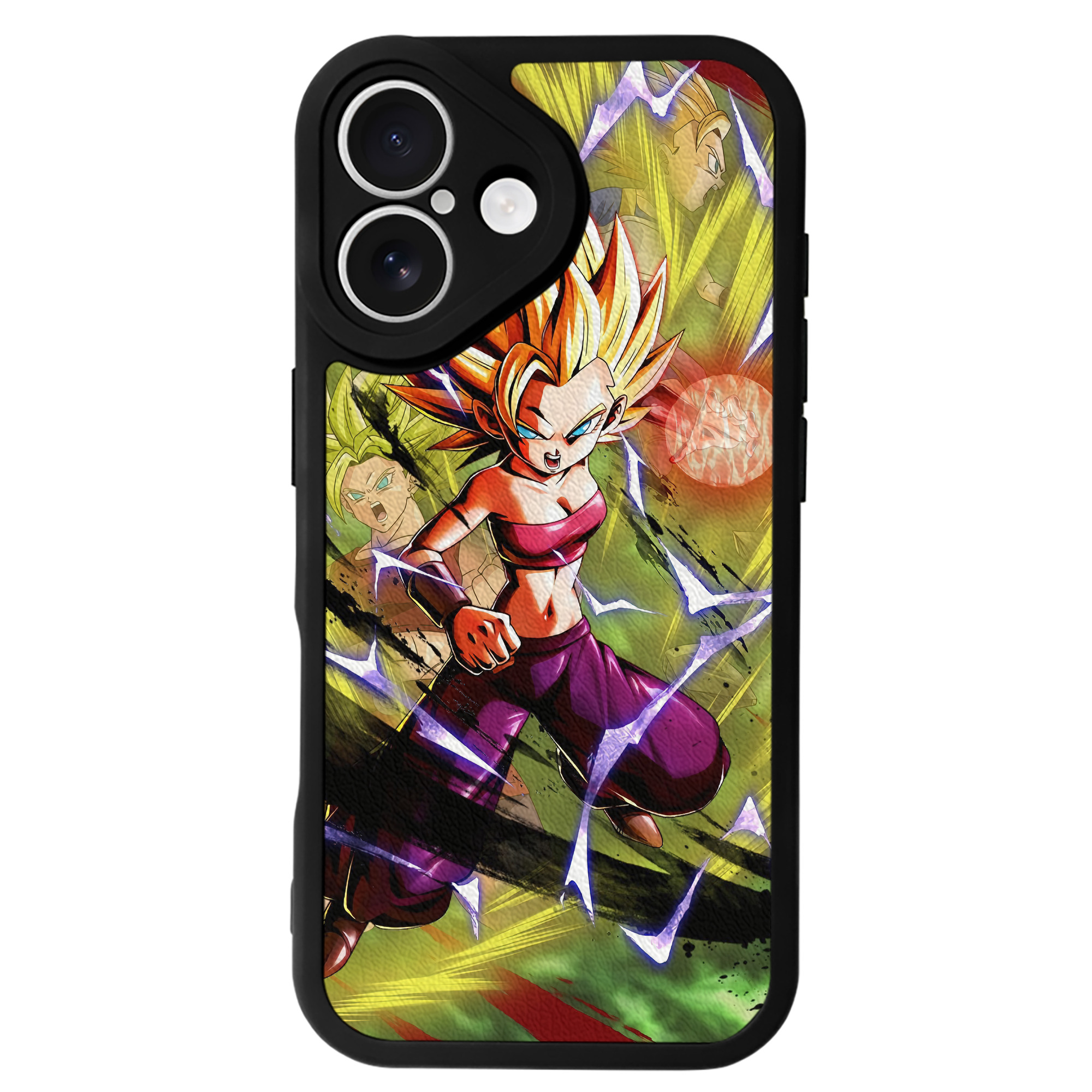 （画像用） ドラゴンボール DRAGON BALL 【iPhone 16シリーズ対応】シリコンスマホケース（レザー調） 材質：シリコン